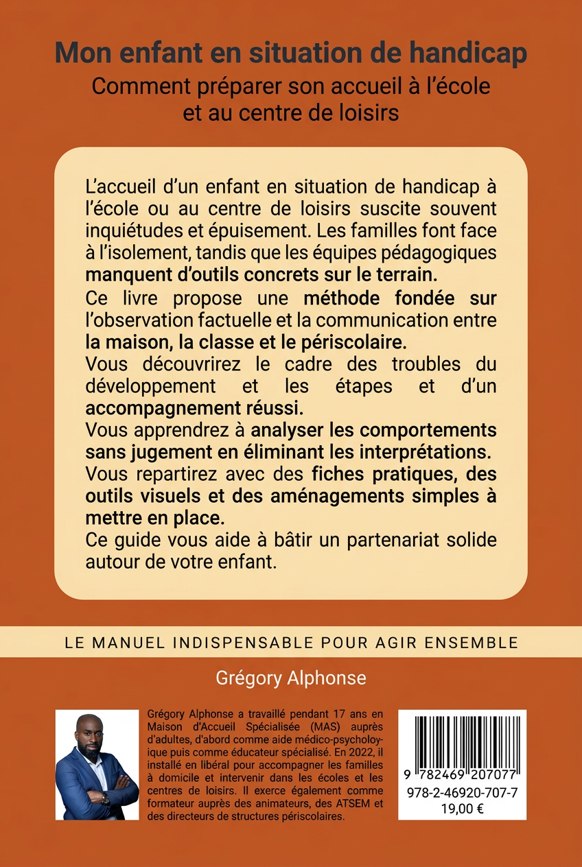 Quatrième de couverture — Mon enfant en situation de handicap